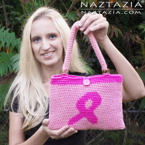 \"diy-tutorial-free-pattern-pink-awareness-ribbon-breast-cancer-tapestry-crochet-handbag-bolsa-purse-bag\"